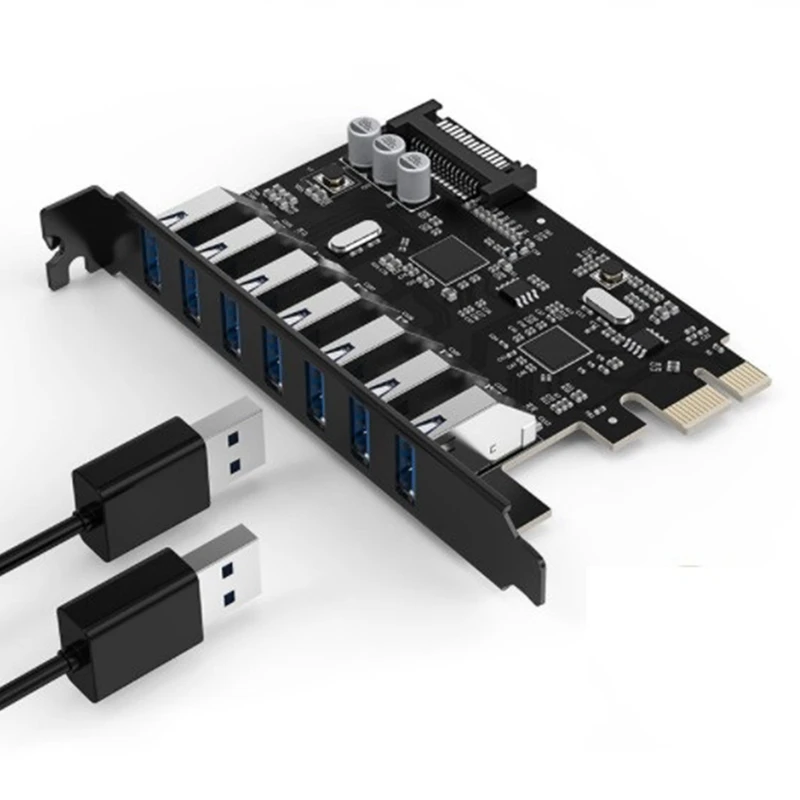 USB-адаптер PCIE ORICO SuperSpeed 7 портов с 15-контактным разъемом SATA | Компьютеры и офис