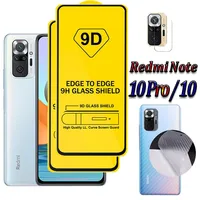 Glass For Xiaomi Redmi Note 10 Pro 10-5g Screen Protector Redmi Note 10t 10 t Camera Back Film Note 10 S Glass Redmi Note10 pro
