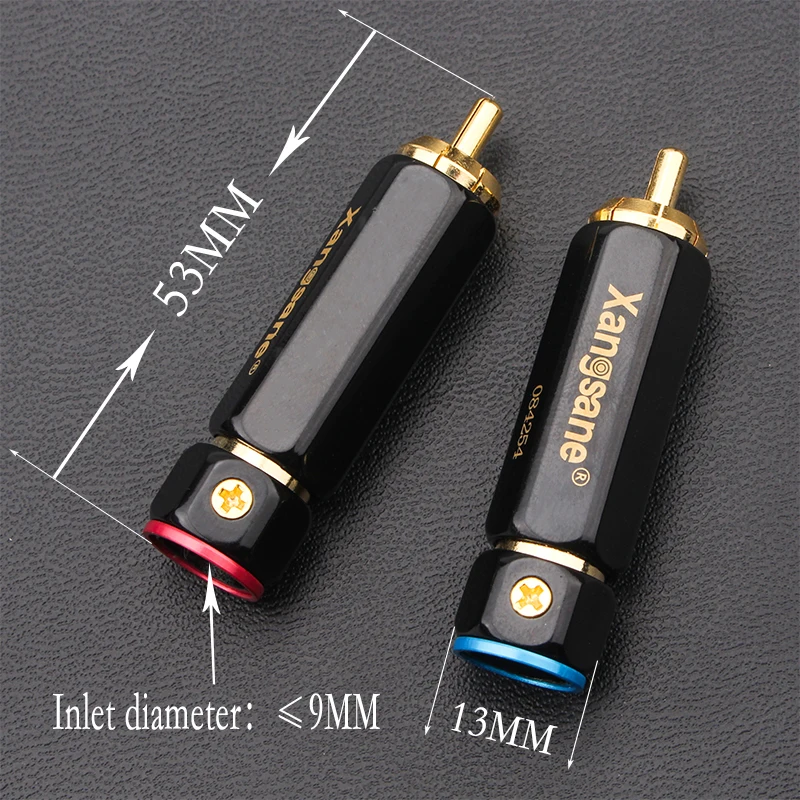 4 шт./8 шт./20 шт./50 шт. самоблокирующийся позолоченный штекер лотоса без пайки RCA