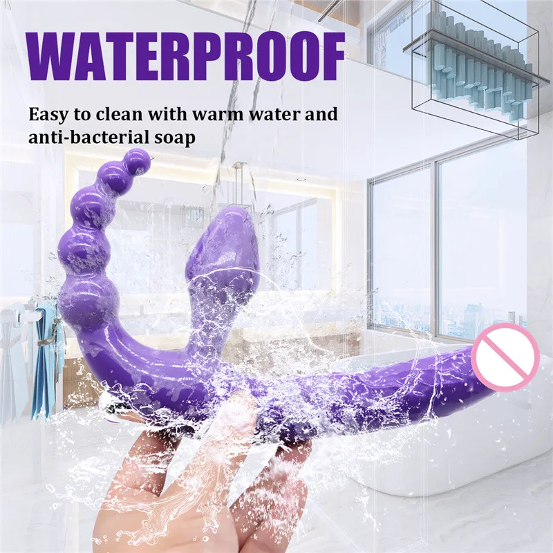 Страпон фаллоимитатор вибратор анальные бусы Анальная пробка 10 скоростей