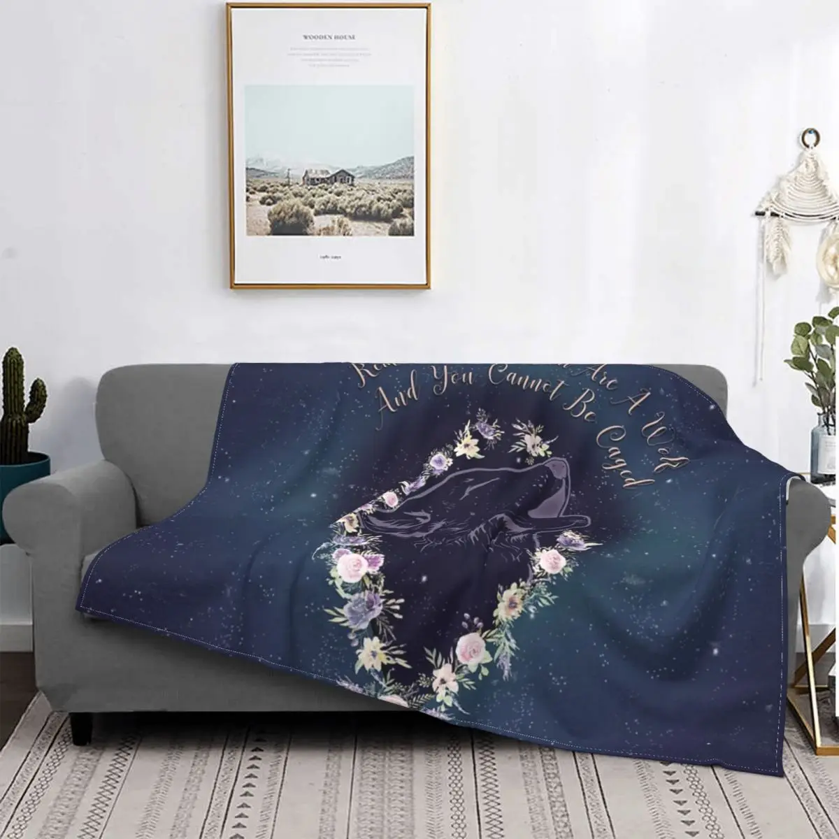 

Acowar-wolf-Manta a cuadros para cama, edredón para sofá, colcha, 150