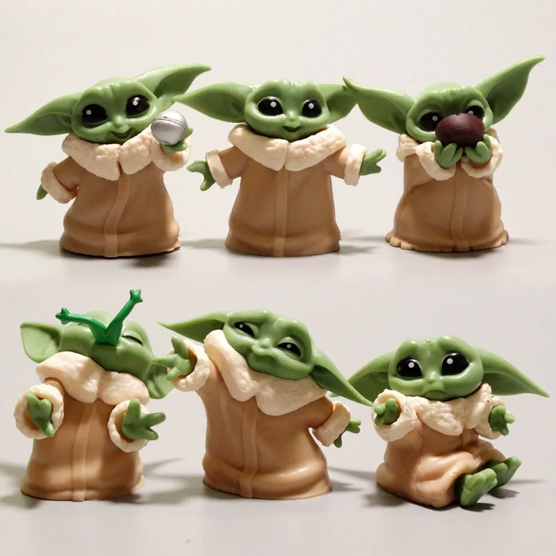 Toys Mandalorian Yoda Baby Pvc Figure Toys Star Wars Yoda Figuras Hot Kids Toys Gifts