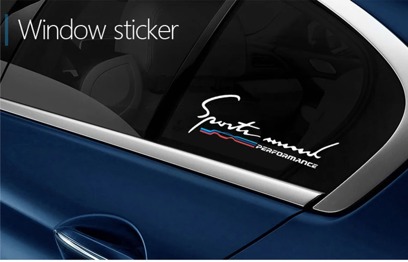 2 шт. 2018 Стильные наклейки светоотражающие на окна автомобиля спортивные для bmw e46