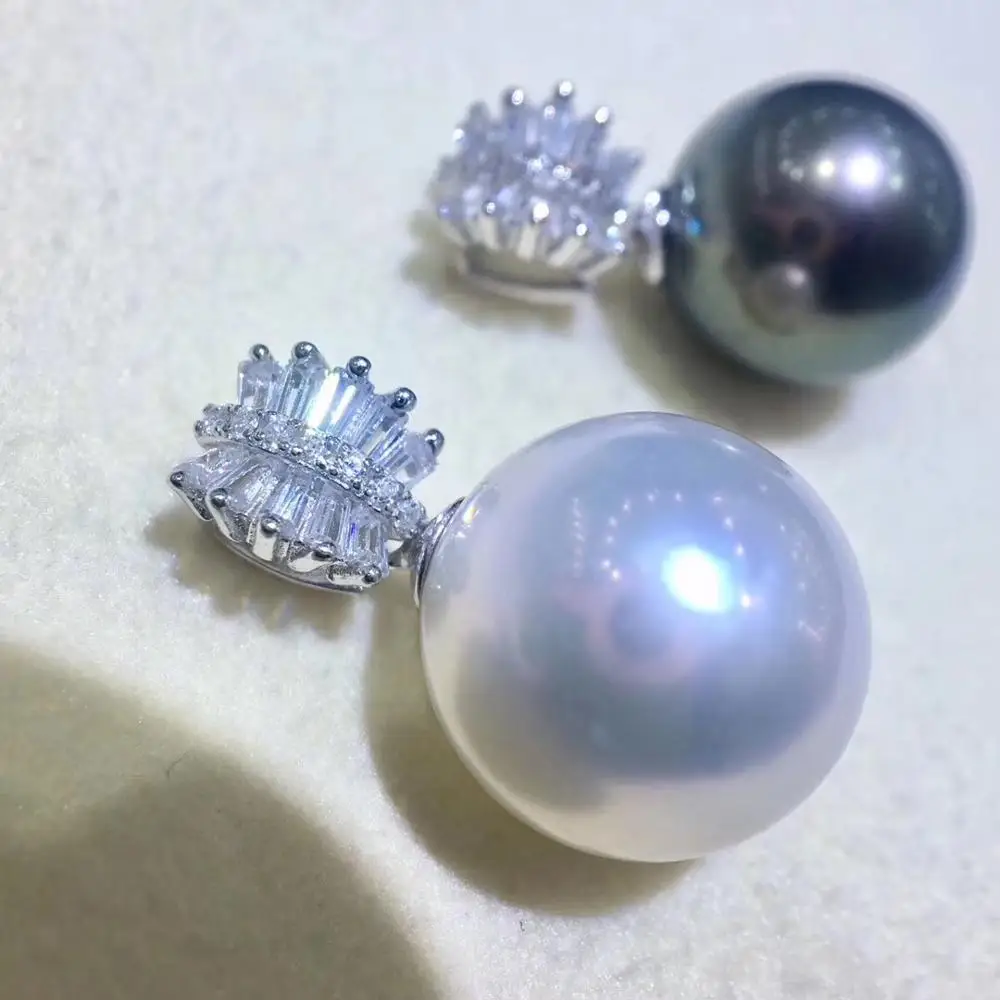 

Уникальный дизайн 925 пробы серебро жемчуг подвеска c креплением фурнитурой для кулона и компонент ювелирных изделий Запчасти фитинги Для же...