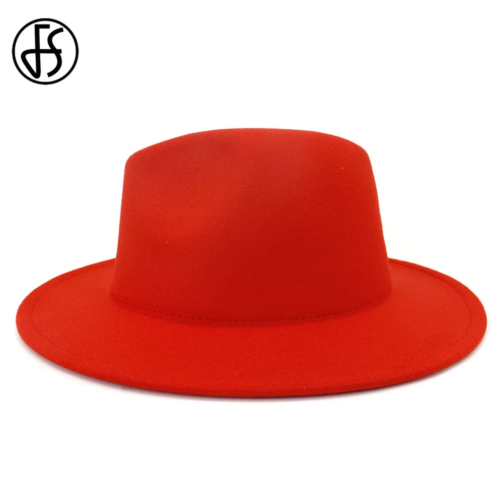 FS оранжевый фиолетовый Пэчворк с широкими полями шляпы Fedora для мужчин и женщин из