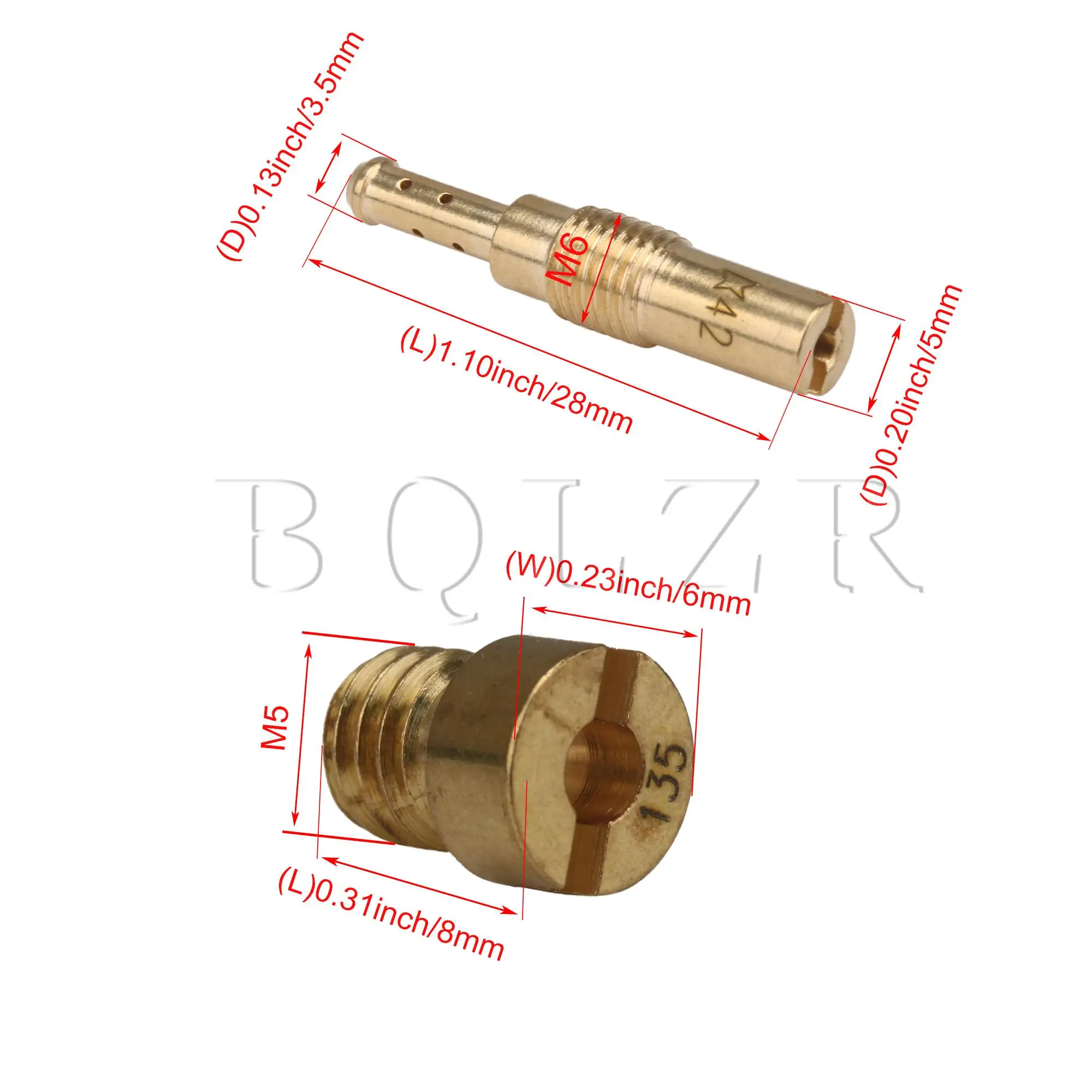 

BQLZR 20 x Carburetor Main Jets 100 to 140# and Slow Pilot Jets 32 to 55#