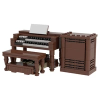 moc mini music hammond b3 piano building blocks set pianist musical instruments bricks idea assemble toys for children kid gifts