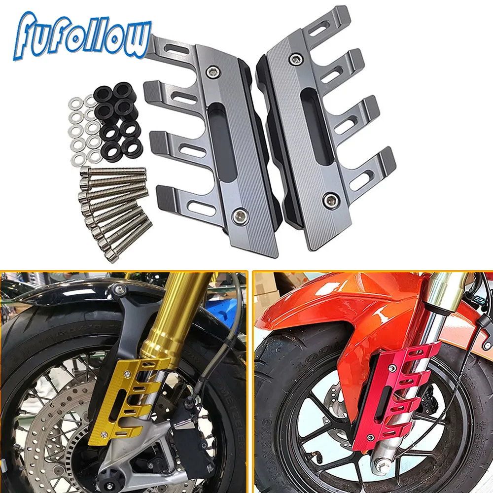 

CNC Universal Mudguard For Honda CBF190TR CB190SS CB190F BMW Motorcycle Accessories Front Fender Crash Slider Protection Guard