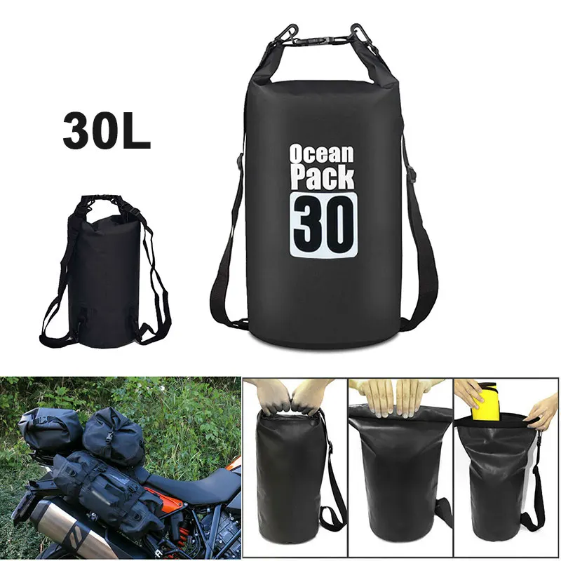 Сумка для мотоцикла DERI 30L водонепроницаемая сумка посылка из ПВХ дайвинга и