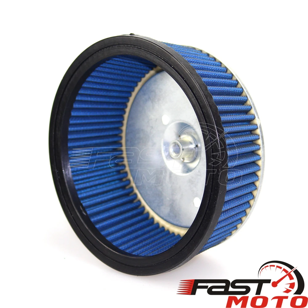Воздушный фильтр для мотоцикла СИНИЙ конический круглый сменный воздушный