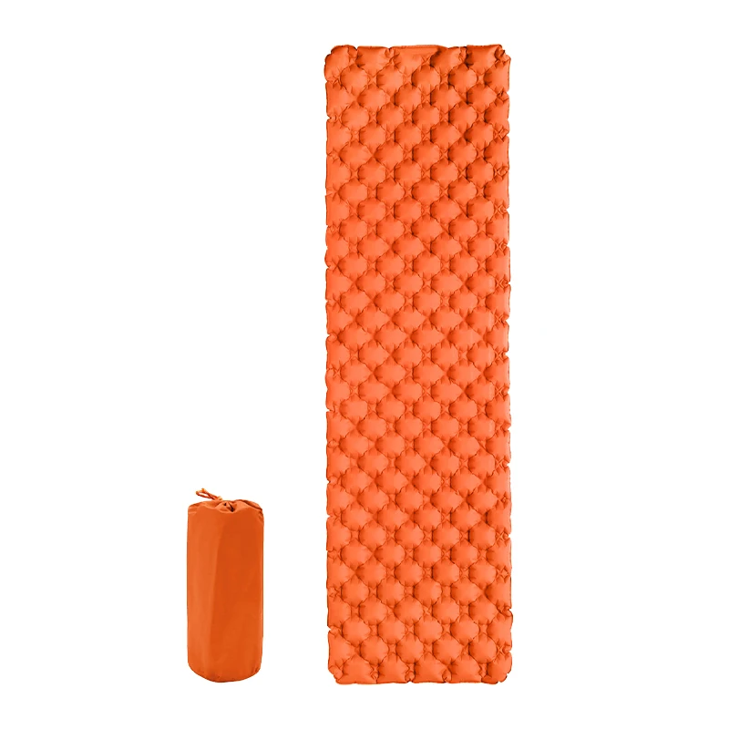 

Outdoor Camping Tent Sleeping Mat TPU+Nylon Ultra Light Eggs Trough Shape Single Inflatable Cushion Moisture-proof Mattress New