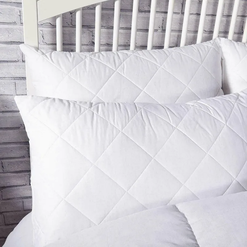 

Extra Filled Hotel Quality Quilted Satin Stripe and Bounce Back Bed Pillows