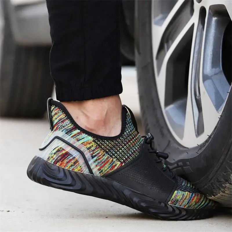 

Men's Color Knitting Soft Breathable Non-slip Wear-resistant Comfortable Fashionable Leisure Travel and Work Sneakers 8KH069