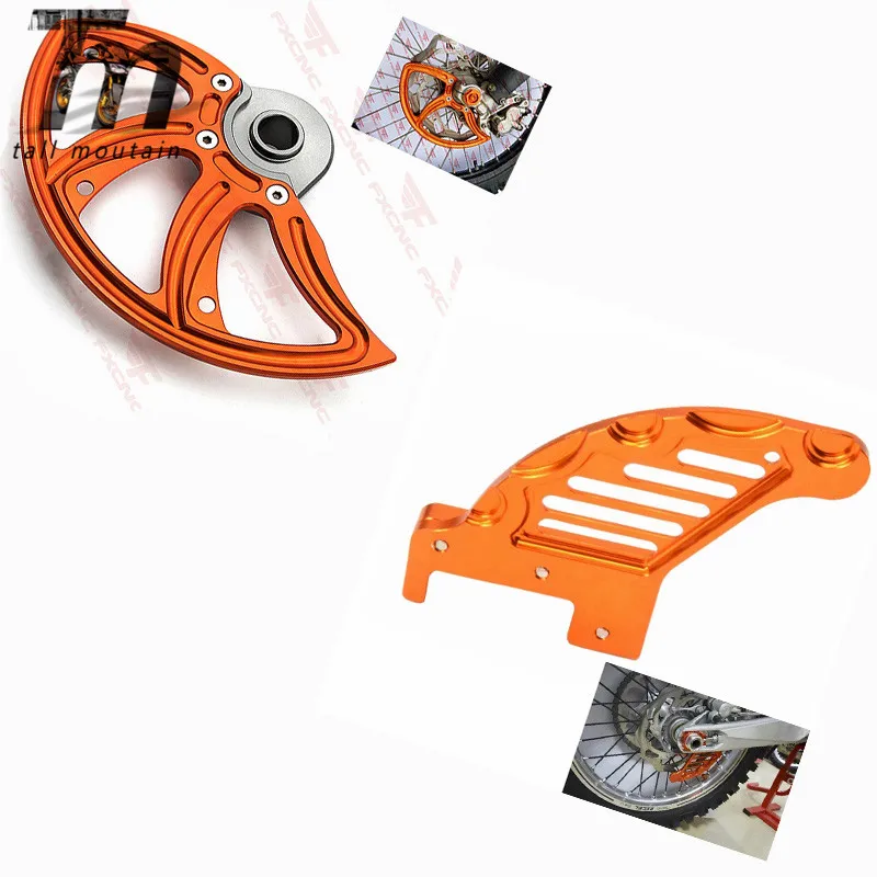 CNC Front Rear Brake Disc Guard For Husqvarna TE FE TC FC TX FX FS 125 150 200 250 350 390 450 501 KTM SX EXC XC SXF EXCF | Автомобили и