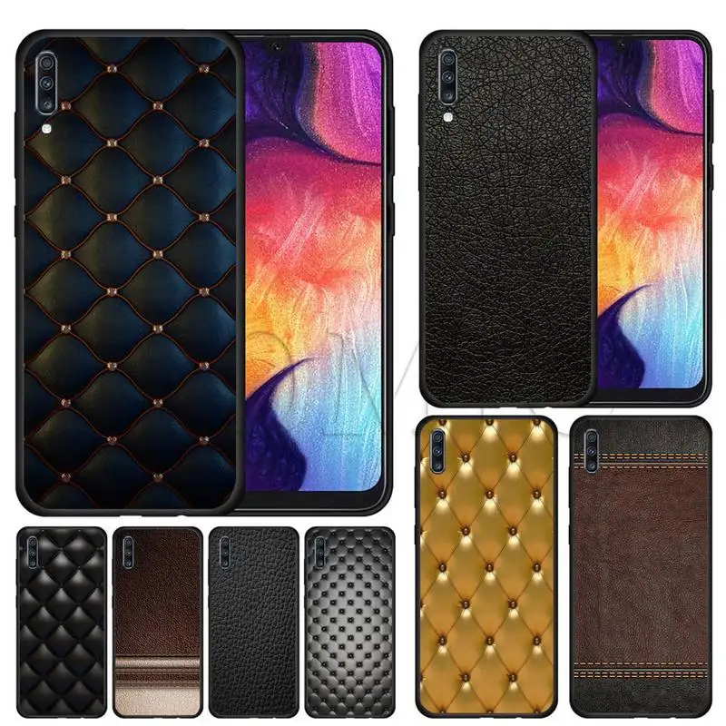 

Leather Pattern Phone Case For samsung Galaxy J6 J7 J8 prime note 8 9 10 20 lite plus pro ultra Cover