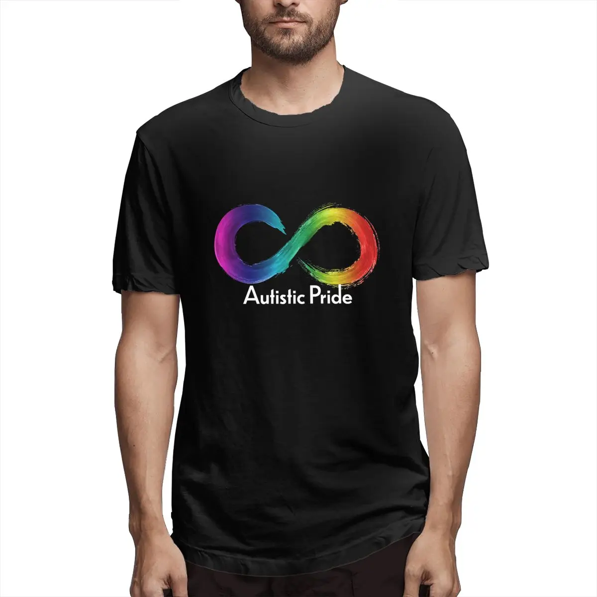 

Autistic Pride Graphic Tee Men's Short Sleeve T-shirt Funny Cotton Tops
