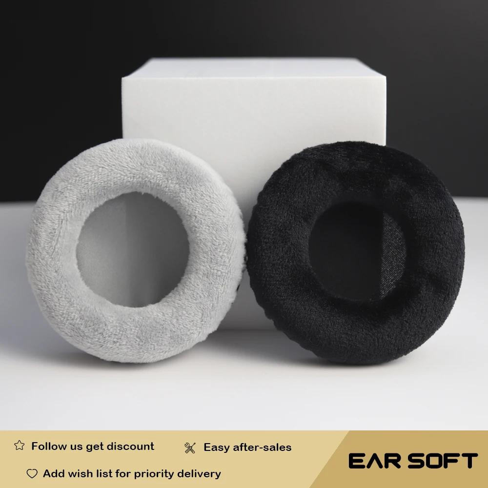 Earsoft Replacement Cushions for JVC HA-MR55X Headphones Cushion Velvet Ear Pads Headset Cover Earmuff Sleeve