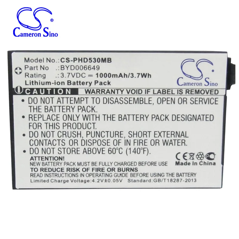 

Cameron Sino 1000mAh Battery BT298555 for V-Tech Baby BM1000, Safe & Sound Baby Monitor Pare, VM321, VM333, VM341, VM343