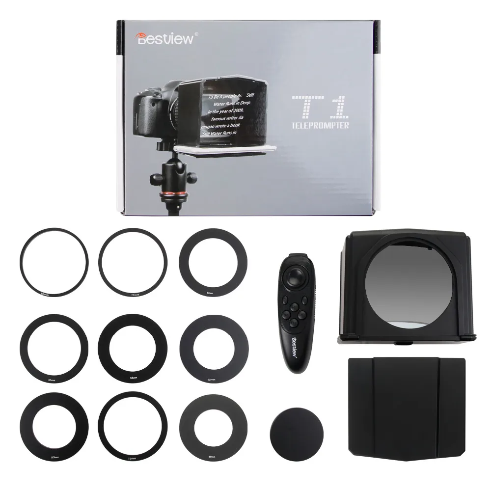Смартфон Bestview T1 телесуфлер для YouTube видео интервью камера Canon Nikon Sony DSLR фотостудия