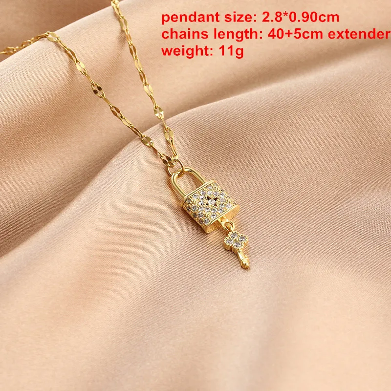 Очаровательное ожерелье с кулоном из высококачественной нержавеющей стали