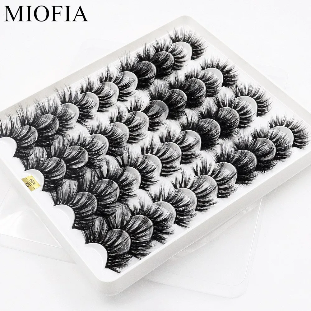 

5/20pairs 3D Mink Lashes False Eyelashes Natural Long Fluffy Eyelashes Dramatic Volume Eyelashes Makeup Eyelash Extension