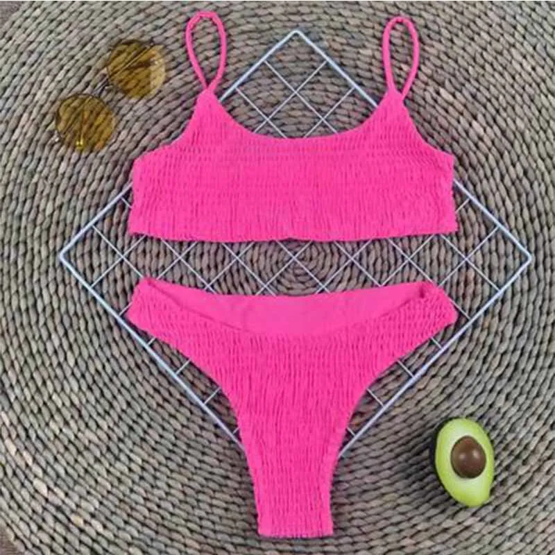 

Bikinis 2021 Mujer Women Swimwear Women Push-up Padded Bra Bandage Bikini Set Sexy Swimsuit e Swimwear Bathing