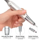 Новинка 2021, электрическая пилка для ногтей, ручка, портативная электрическая дрель для ногтей, детали, дрель для ногтей, ручка, инструмент для маникюра, инструмент для дизайна ногтей