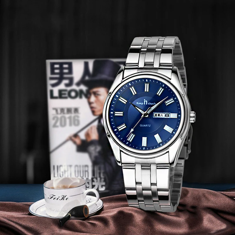 Горячая Мода Светящиеся Часы мужские 2019 Неделя дисплей часы водонепроницаемые