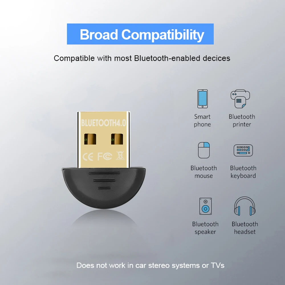 Мини USB Bluetooth V 4 0 адаптер двойной режим ключ беспроводной приемник компьютерный