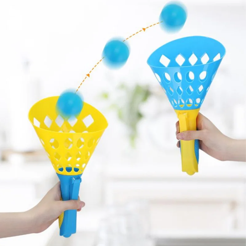 

Funny Toy Catch Throw Disc Ball Set Ping Pong Outdoor Sports Game Launch Bouncing Toy
