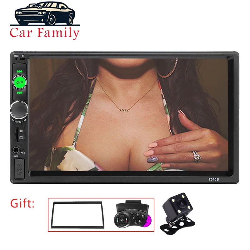 2 DIN Авторадио 7 &quotlcd сенсорный экран автомобильный Радио Bluetooth мультимедийный