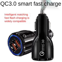 3 0a led usb mobile phone charger for xiaomi samsung iphone car charger cigarette lighter charging head dual u flash fast charge