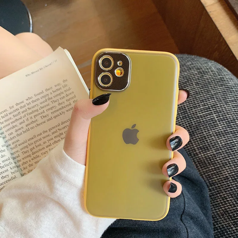 GlamPhone чехол сплошной цвет границы чехол для телефона для iPhone11Pro/Max X XS Max XR Мягкий силиконовый чехол для iPhone11 7 8 6 6s Plus чехол