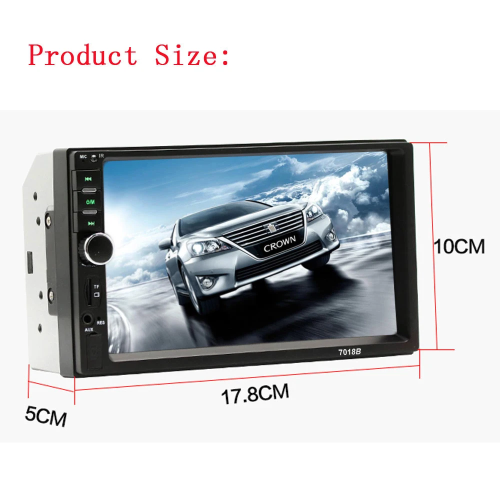 Автомагнитола Hikity 7018B MP5 плеер с 7 &quotHD Bluetooth камерой заднего вида FM радио