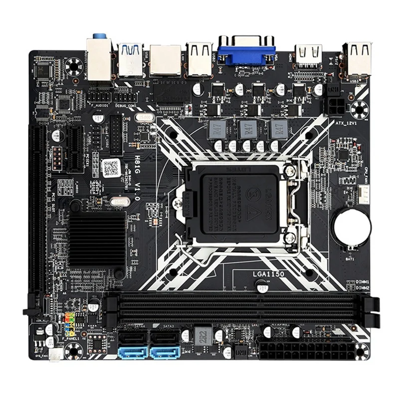Системная плата H81G поддерживающая Core Celeron/Pentium E3 V3 LGA1150 полный комплект игровых