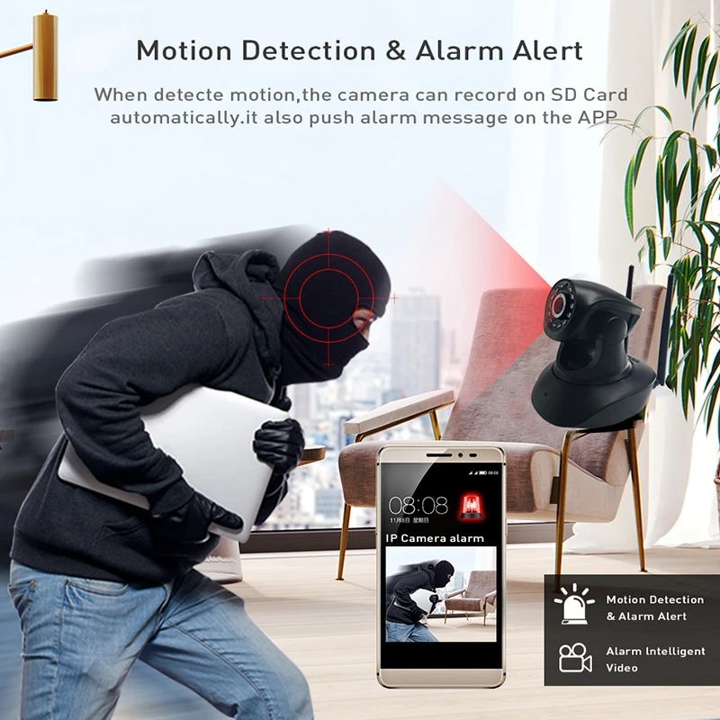 Wi Fi Камера ip камера видеонаблюдения с поддержкой 1080p HD Pan Tilt IP наблюдения для