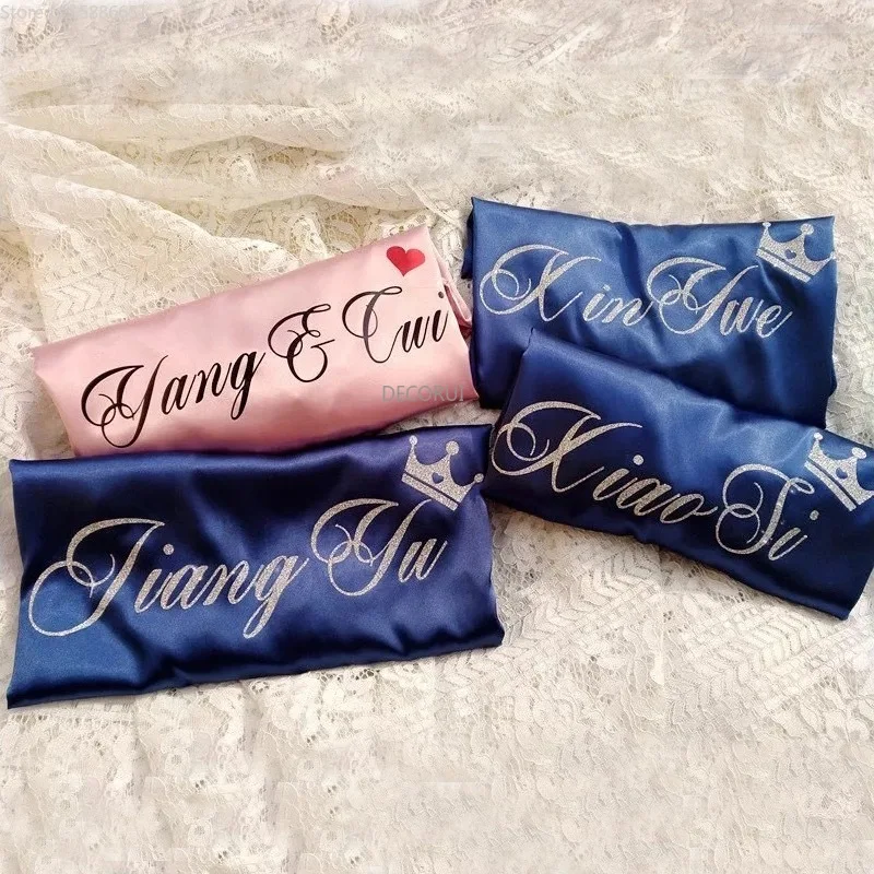 Шелковые халаты с логотипом на заказ свадебный душ вечеринка подарок для невесты