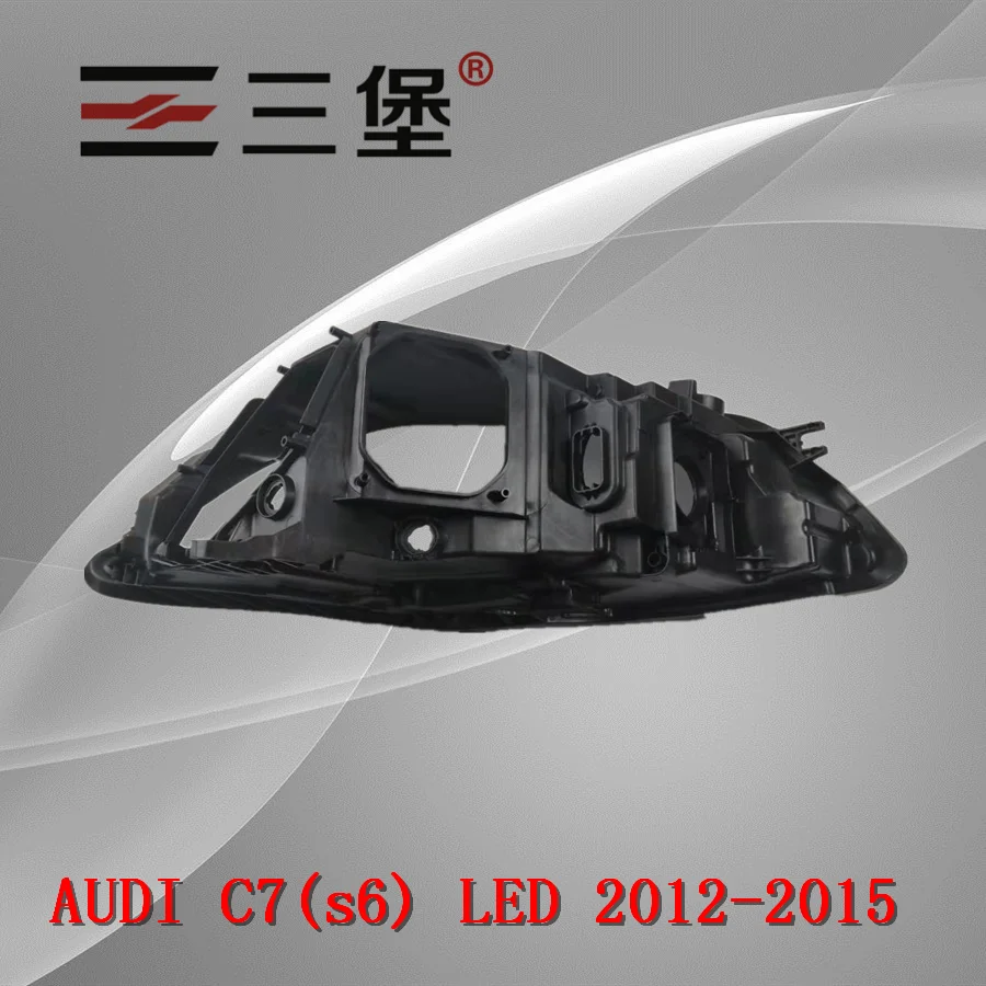 Сделано для AUDI A6L C7(s6 светодиодный 2012-2015 корпус фары Пластиковый черный заднего