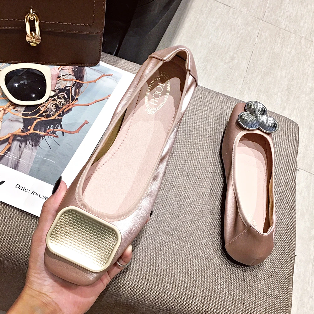 Женские балетки на плоской подошве Новинка 2020 года Женская обувь с пряжкой |