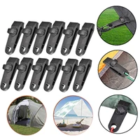 10pcsset tent clips nylon outdoor canopy clamps portable waterproof awning snaps portable non slip tent fix clamp camping tools
