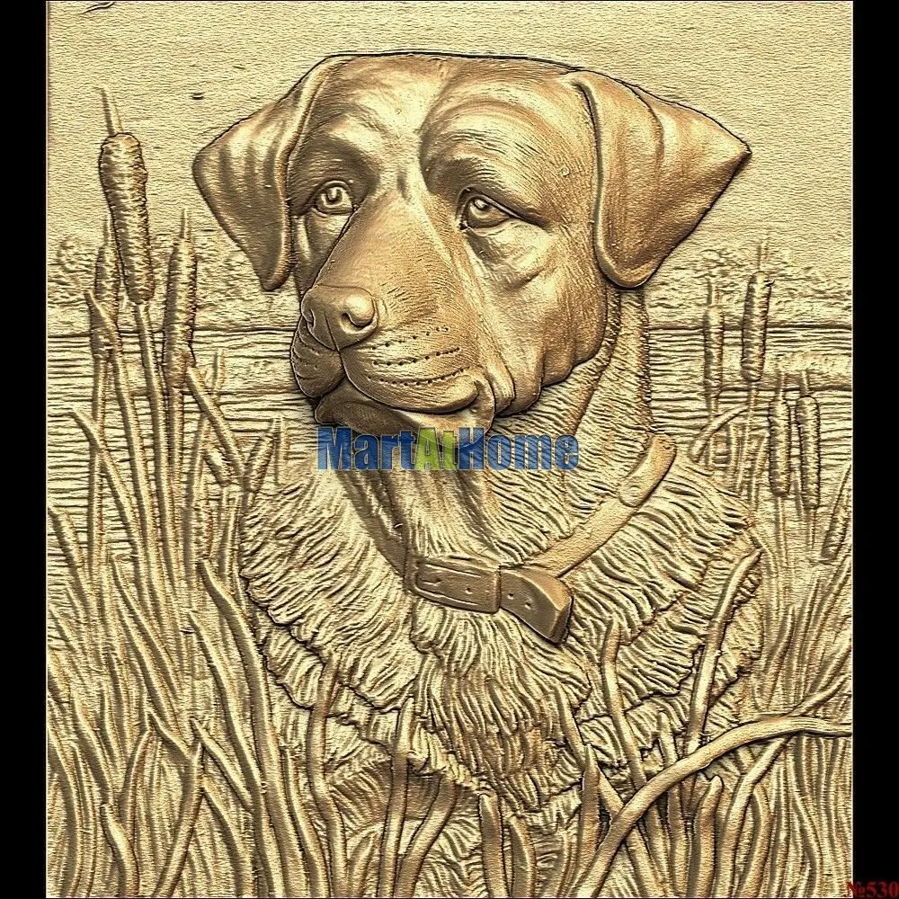 

3D STL Model Sad Dog for CNC Router Engraving & 3D Printing Relief Support ZBrush Artcam Aspire Cut3d