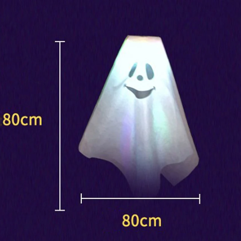 

Hanging Light Up Ghost Halloween Party Decoration Prop Includes Batteries