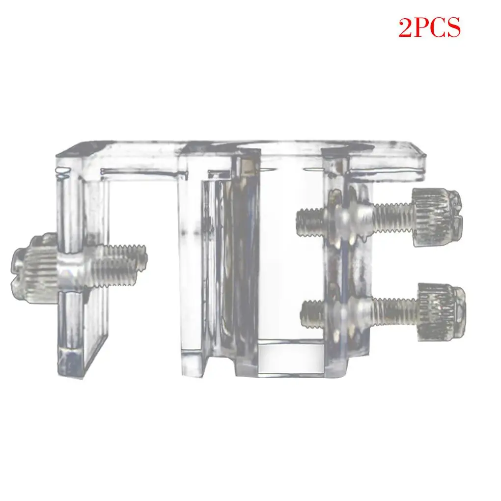 

2 PCS fish tank transparent acrylic fixing clip, glass inlet and outlet, special feeding tube, stable box