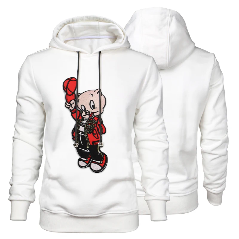 Мужская толстовка с капюшоном мерсеризованным хлопковым материалом роскошный