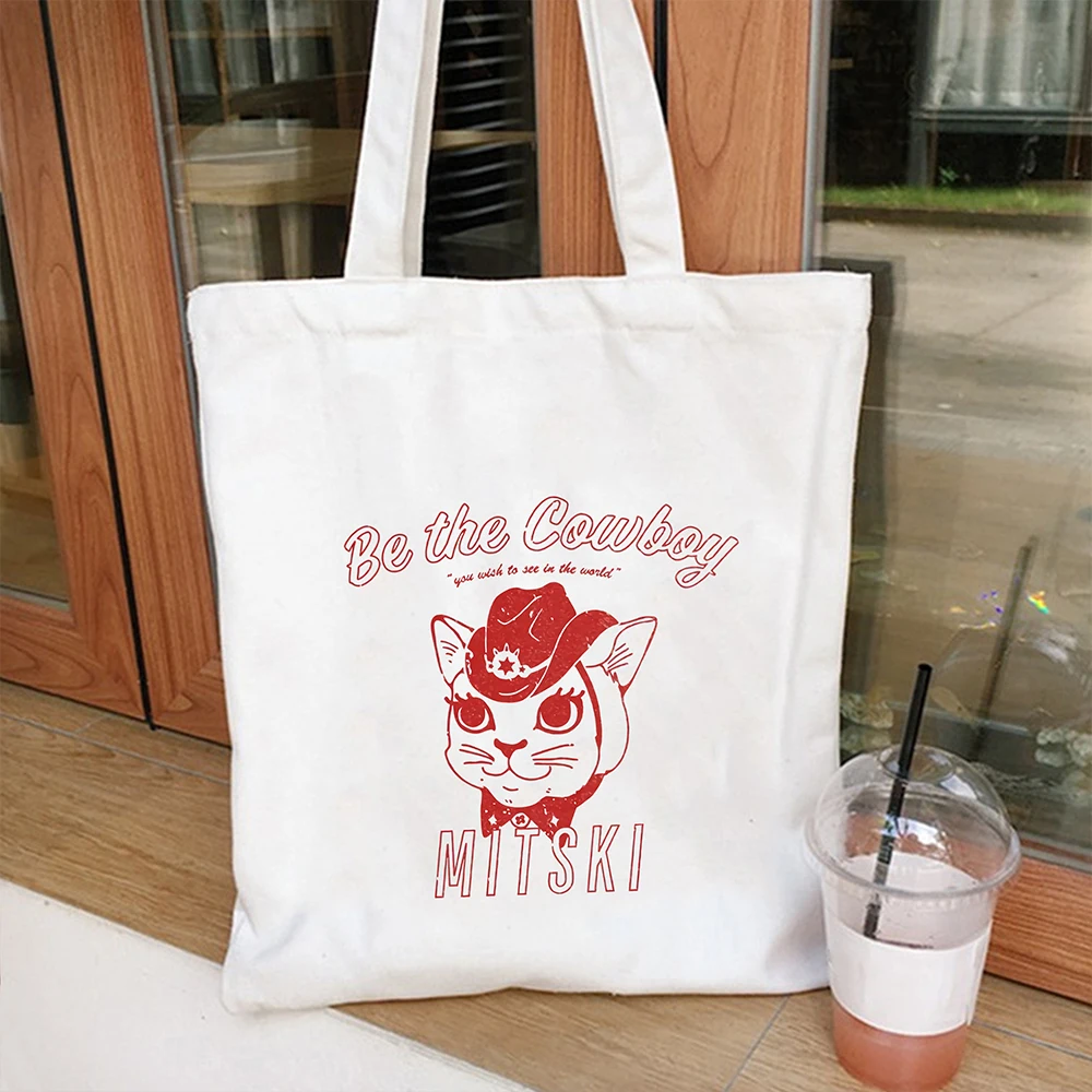 Сумка-тоут для альбома MITSKI Be The Cowboy сумка покупок повседневная Холщовая дорожная