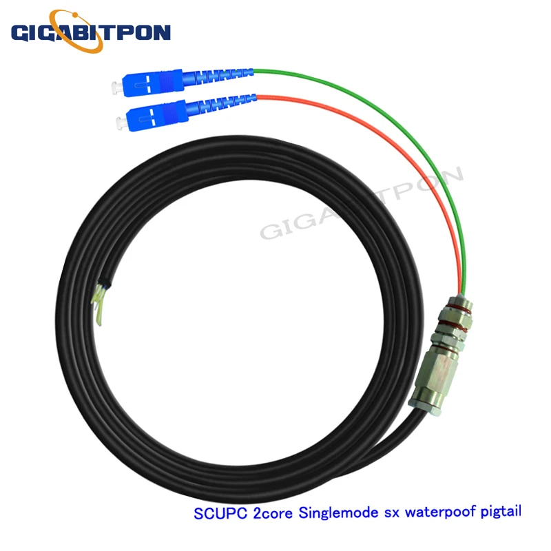 Fiber SCUPC 2-core single-mode jumper 3m SCUPC 2-core single-mode outdoor waterproof suitable for FTTH FTTX network