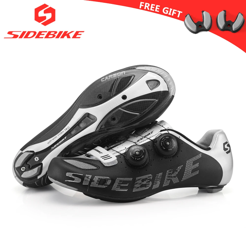 Sidebike/Мужская обувь для велоспорта, гоночная углеродная обувь для шоссейного велосипеда, ультралегкие самоблокирующиеся велосипедные кроссовки, дышащие профессиональные