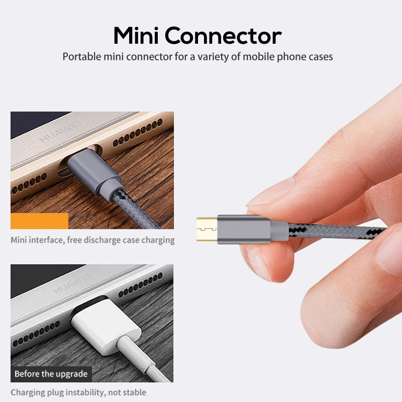 Кабель Micro USB для синхронизации данных кабель быстрой зарядки а Samsung Huawei Xiaomi LG