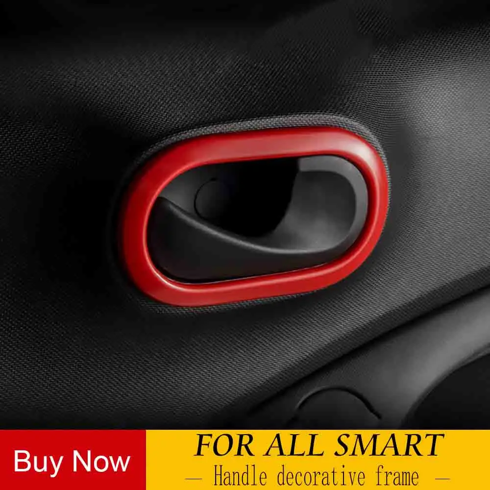 2шт ABS Внутренняя дверь чаша крышка для Mercedes Smart Fortwo ForFour 453 дверные ручки автомобильные наклейки аксессуары для декорирования машины