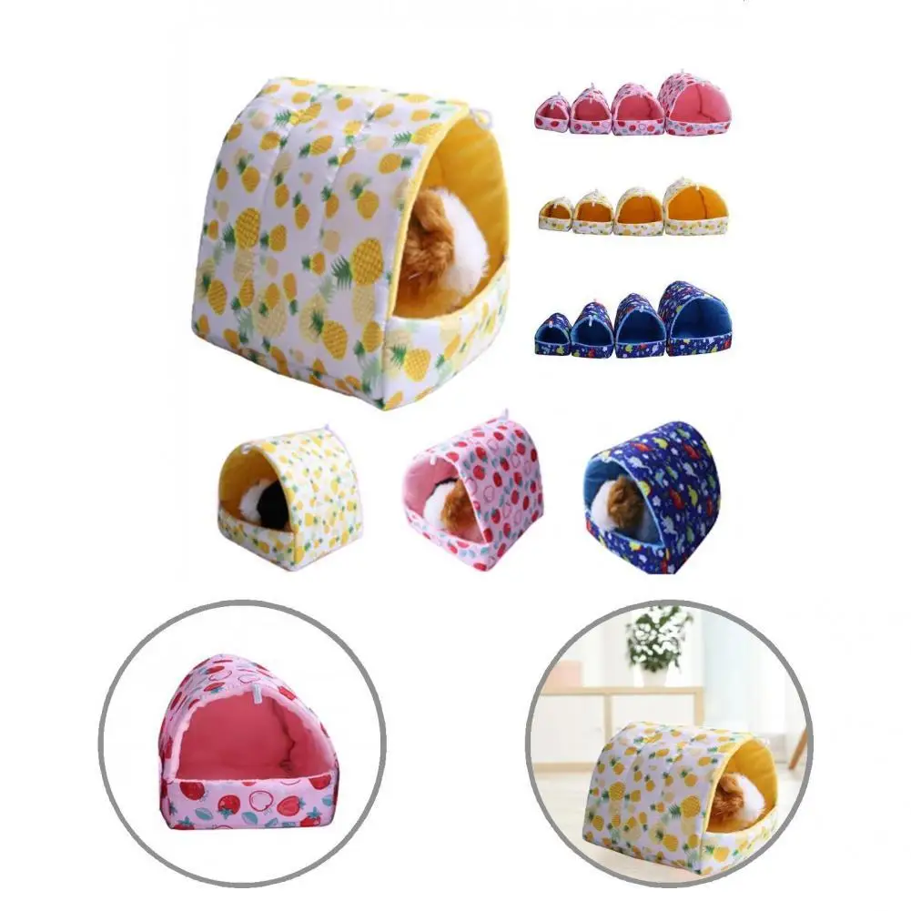 

Кровать хомяка уютный мини-Хомяк для сна, дышащая устойчивая к укусам маленькая кровать для животных